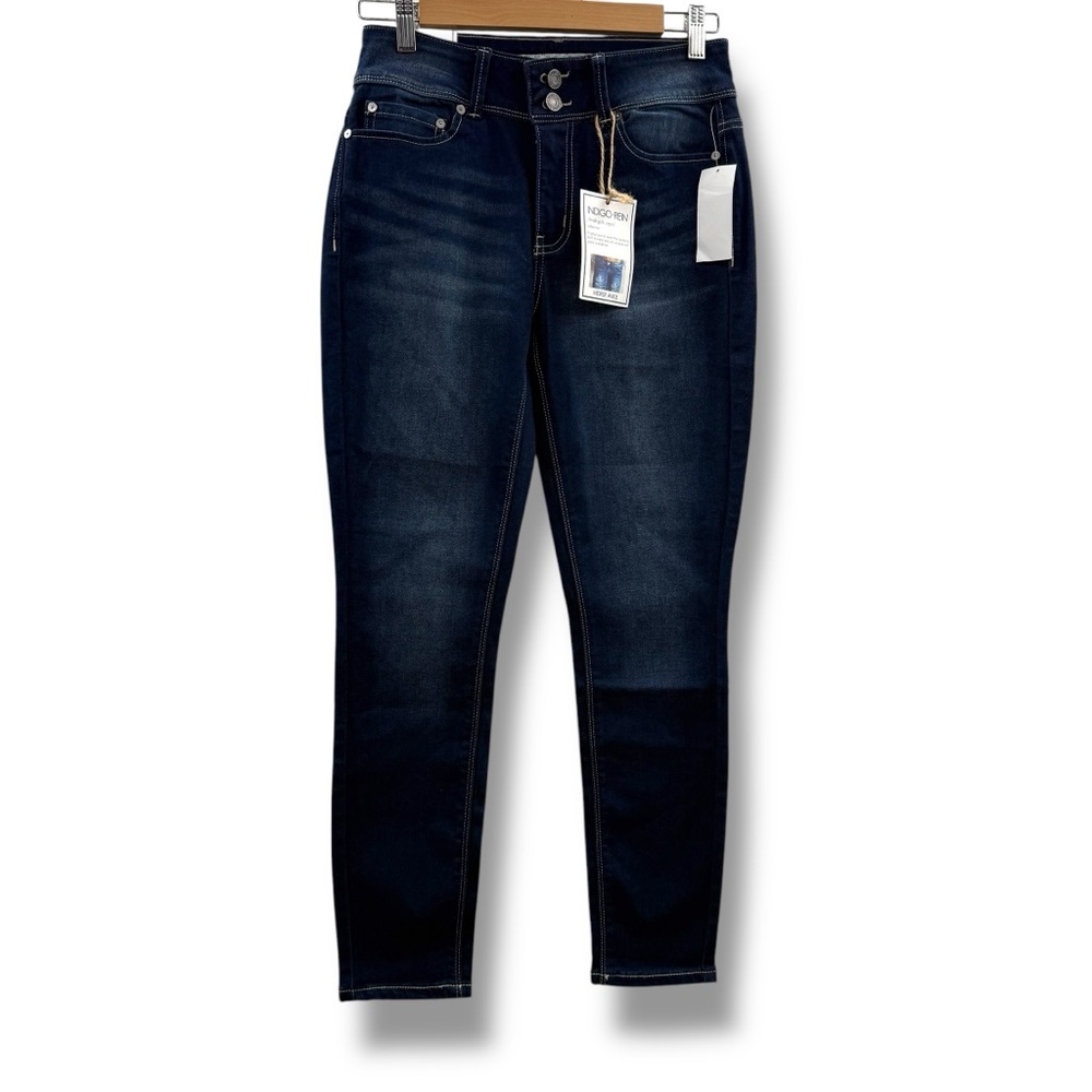 Indigo‎ Rein Dark Wash Mid Rise Skinny Leg Ankle Jeans Sz 7 / 28 NEW